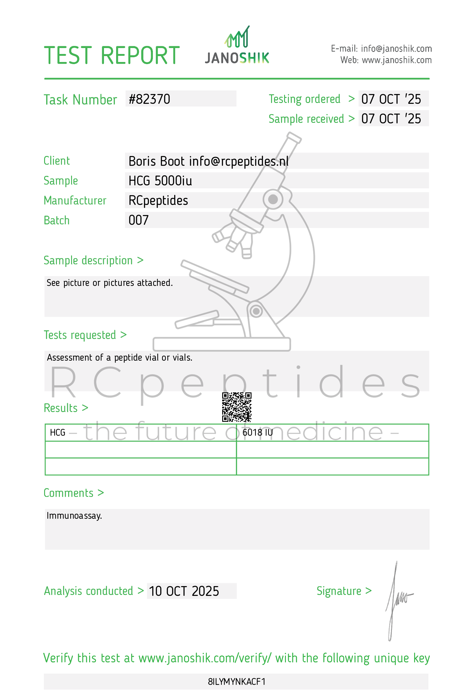 Human chorionic gonadotropin(HCG) 5000iu vial