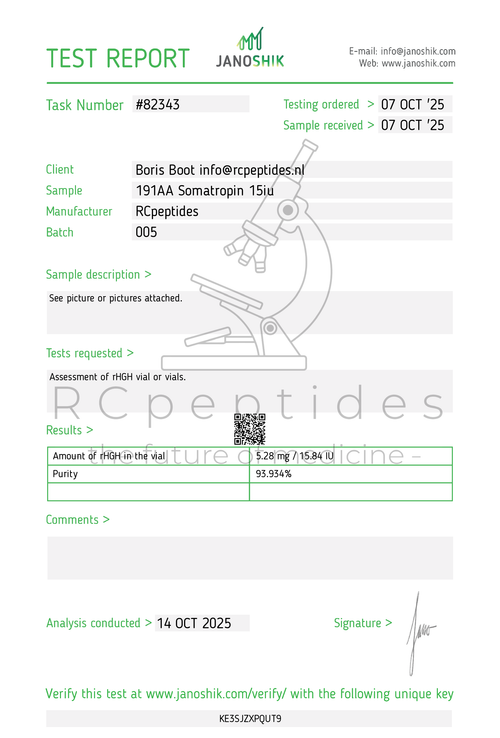 191AA Somatropin 150iu kit