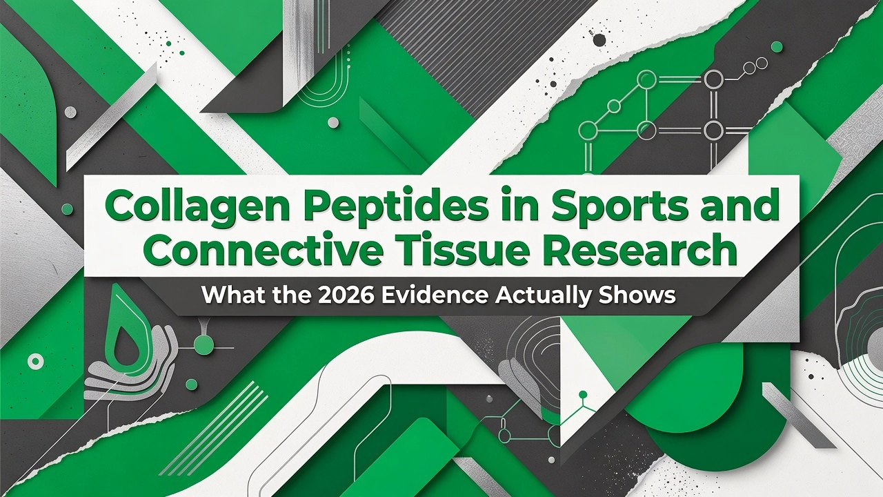 Professional header image for industry analysis: Collagen Peptides in Sports and Connective Tissue Researc...