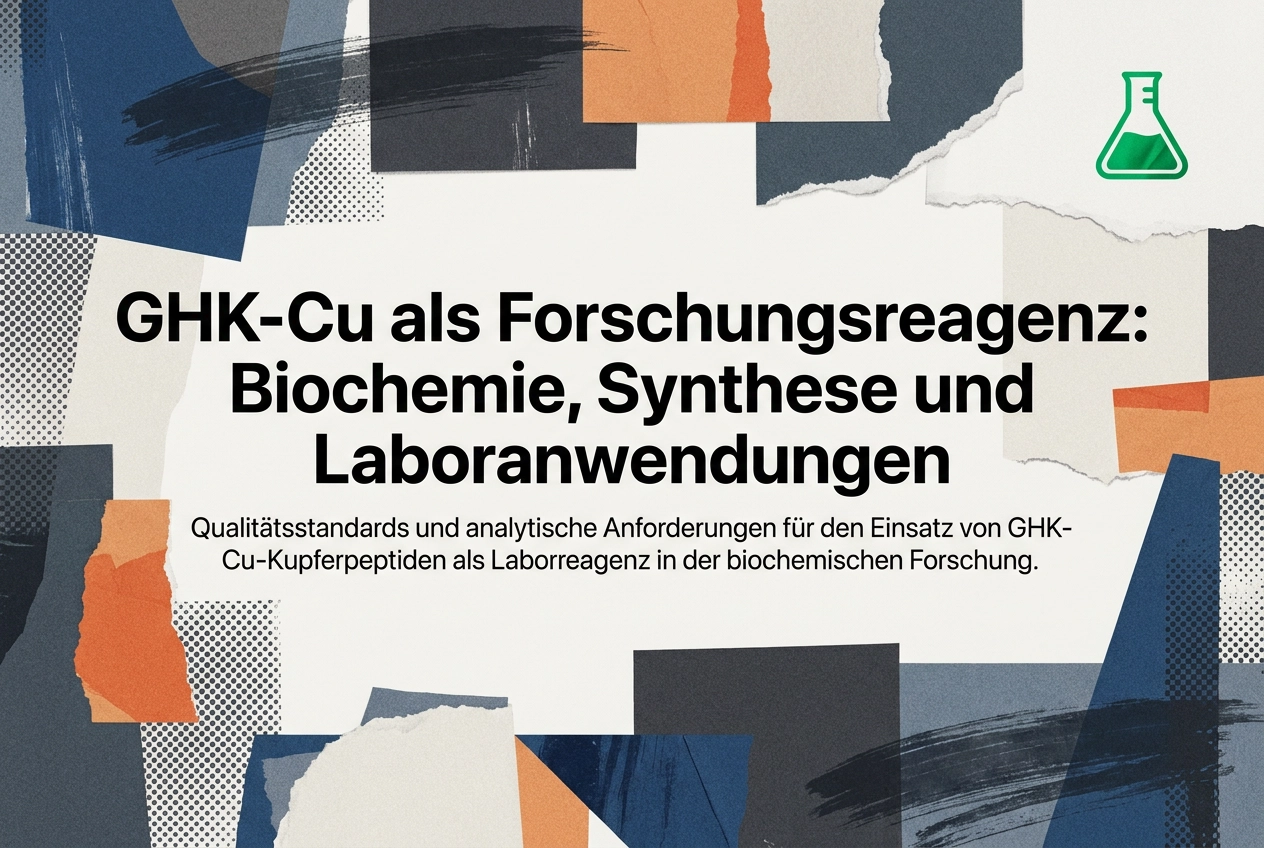 Professional header image for industry analysis: GHK-Cu als Forschungsreagenz: Biochemie, Synthese und Lab...