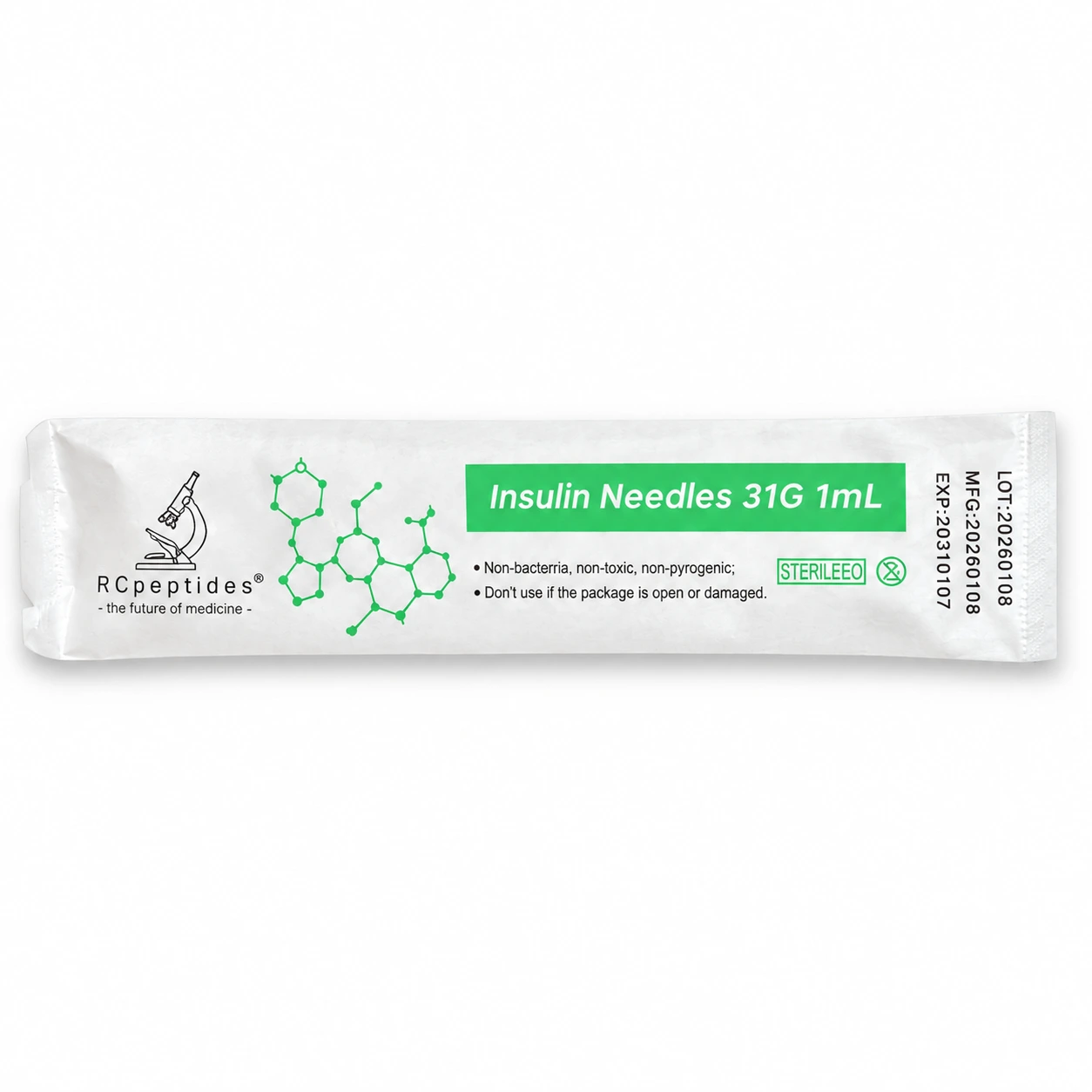 Insulin Needles 31G 1 mL — Pack of 10