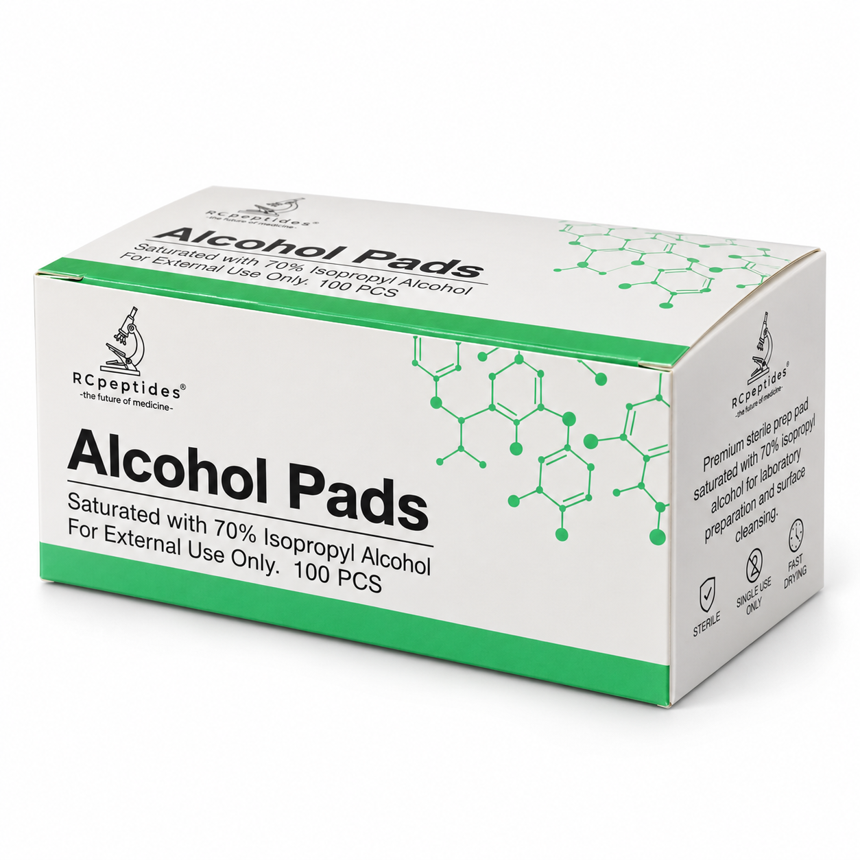 Premium Alcohol Wipes — 100 pcs